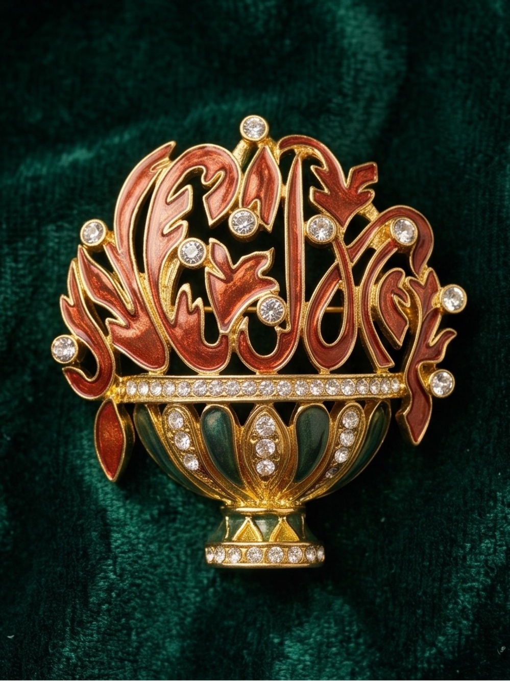 Edgar Berebi Limited Edition Brooch Crystal
Featuring A Colorful Basket